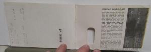 1963 Pontiac & Tempest Owner Protection Plan Booklet With Ident-O-Plate
