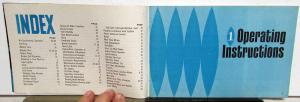 1964 Pontiac Owners Manual Bonneville Grand Prix Star Chief Catalina Care & Op