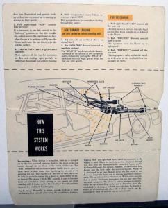 1949 Lincoln Finger Tip Weather Control Sales Mailer Folder