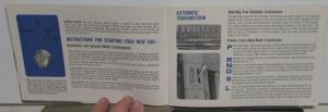 1965 Pontiac Owners Manual Bonneville Grand Prix Star Chief Catalina Tempest GTO