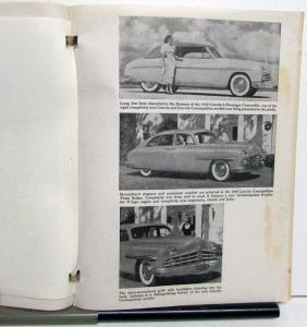 1949 Lincoln Press Kit Media Release New Models Intro Convertible Cosmopolitan