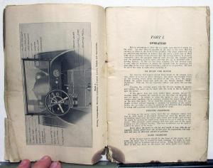 1916 Buick Models D & DR 44 45 54 55 Owners Manual Reference Book Original