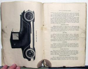 1916 Buick Models D & DR 44 45 54 55 Owners Manual Reference Book Original