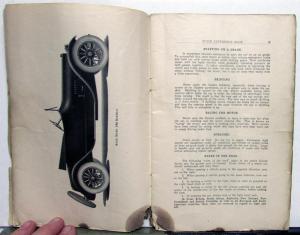 1916 Buick Models D & DR 44 45 54 55 Owners Manual Reference Book Original