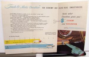 1949 Lincoln Touch O Matic Overdrive Trifold Sales Brochure