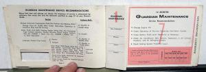 1966 Pontiac Or Tempest Owner Protection Plan Booklet With Ident-O-Plate