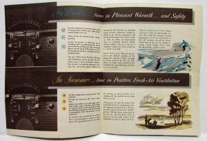 1950 Lincoln All Season All Weather Comfort Sales Folder with Note