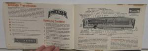 1968 Pontiac Owners Manual Care & Operation Firebird GTO Catalina Grand Prix