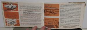 1968 Pontiac Owners Manual Care & Operation Firebird GTO Catalina Grand Prix