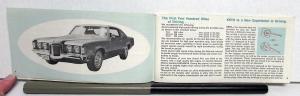 1970 Pontiac Owners Manual Care & Operation Grand Prix Original