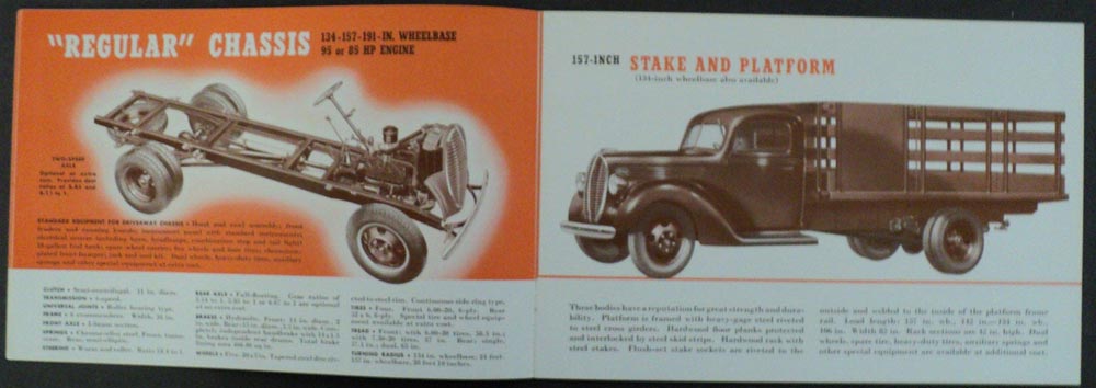 1939 Ford V8 Trucks & Commercial Cars Sales Brochure Original
