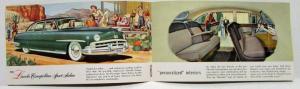 1950 Lincoln Quick Facts Sales Brochure Orange Cover