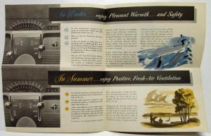 1951 Lincoln All Season All Weather Comfort Sales Folder w Install Instructions