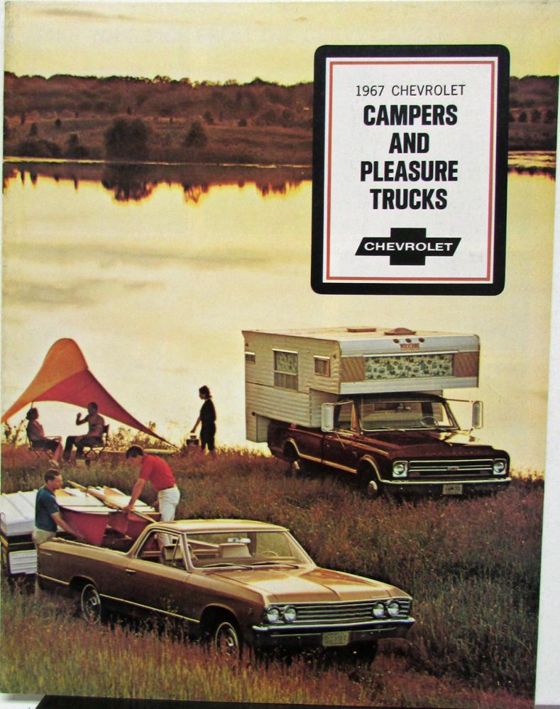 1967 Chevrolet Campers & Pleasure Trucks Sales Brochure El Camino Sportvan