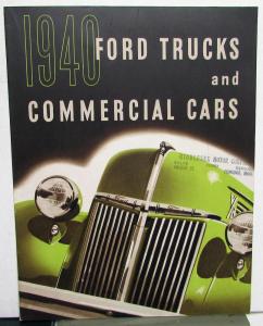 1940 Ford Trucks & Commercial Cars Better Than Ever ORIGINAL Sales Brochure