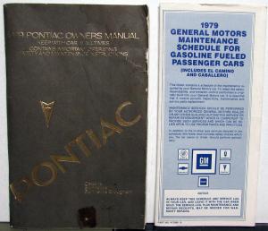 1979 Pontiac Owners Manual Care & Operation Catalina Bonneville & Brougham
