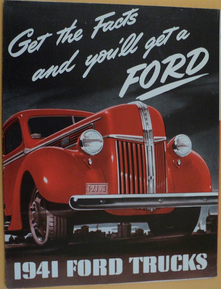 1941 Ford Trucks & Commercial Cars ORIGINAL Sales Brochure Poster Style