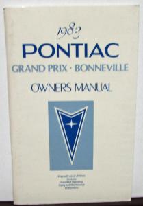 1983 Pontiac Owners Manual Care & Operation Grand Prix Bonneville