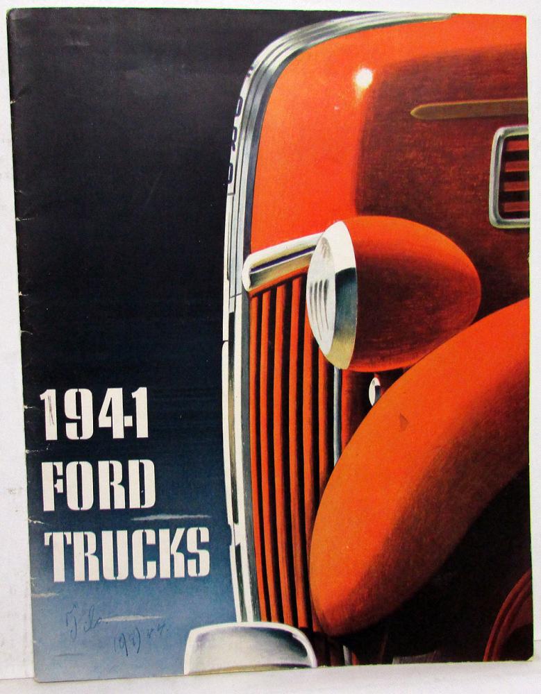 1941 Ford Trucks Panels Delivery Stakes Pickup Express Dump Truck Sales Brochure