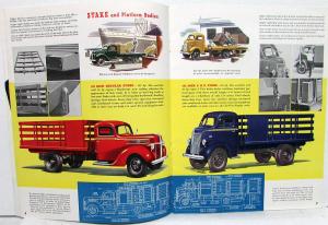 1941 Ford Trucks Panels Delivery Stakes Pickup Express Dump Truck Sales Brochure