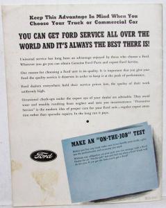 1941 Ford Trucks Panels Delivery Stakes Pickup Express Dump Truck Sales Brochure