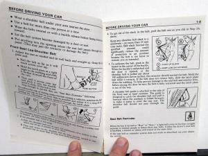 1987 Pontiac Owners Manual Grand Prix Care & Operation Original