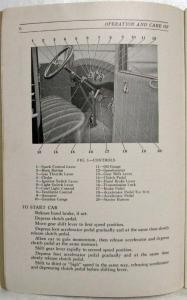 1925 Willys Knight Model 65 Owners Manual Operation and Care Original