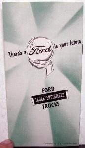 1946 Ford Quick Facts about Cars & Trucks 6 Cyl & V8 Engines Sales Brochure