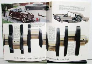 1959 Lincoln and The Mark IV Continental Sales Brochure Premiere