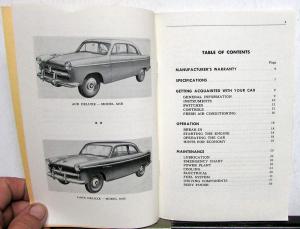 1954 Willys Car Models 675B 685B Owners Manual Operation & Care Original