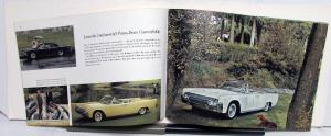 1961 Lincoln Continental Sales Brochure Oversized Original