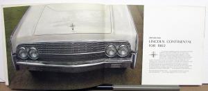 1962 Lincoln Continental Sales Brochure