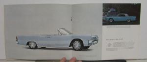 1962 Lincoln Continental Sales Brochure