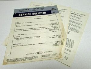 1965 Lincoln Service Bulletin 12-11-64 Series Number 19
