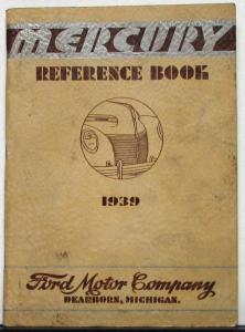 1939 Mercury 8 Owners Manual Reference Book Original