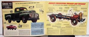 1948 Ford Light Duty F1 F2 F3 F4 Truck Engine Rouge 226 Six 239 V8 Sale Brochure