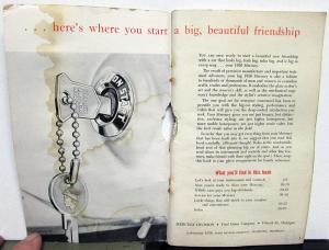 1956 Mercury Medalist Custom Monterey Montclair Owners Manual Original