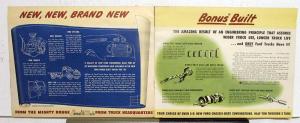 1948 Ford Heavy Duty F5 F6 Truck Engine Rouge 239 V8 Rouge 226 Six Sale Brochure