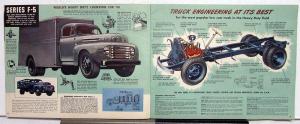 1948 Ford Heavy Duty F5 F6 Truck Engine Rouge 239 V8 Rouge 226 Six Sale Brochure