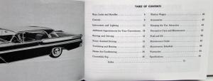 1958 Mercury Montclair Monterey Park Lane Wagon Owners Manual Reproduction