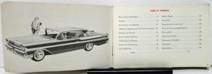 1958 Mercury Montclair Monterey Park Lane Station Wagon Owners Manual Original