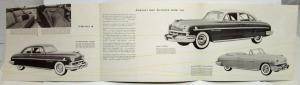 1951 Lincoln Cosmopolitan Capri Coupe Sport Sedan Convertible Sales Folder Orig