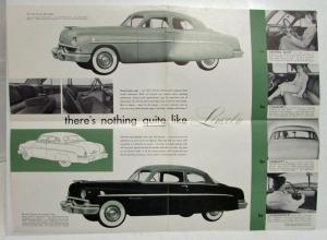 1951 Lincoln Lido Sport Sedan Coupe Sales Folder Original Nothing Quite Like