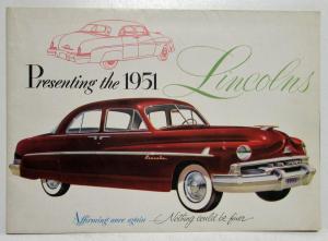 1951 Lincoln Cosmopolitan Capri Lido Convertible Sales Folder Letter & Envelope