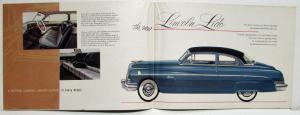 1951 Lincoln Cosmopolitan Capri Lido Convertible Sales Folder Letter & Envelope