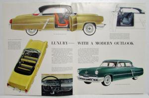 1952 Lincoln Capri Coupe Convertible Sedan Custom Sales Folder XL Original