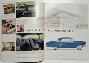 1952 Lincoln Cosmopolitan Capri Sport Coupe Sedan Custom Sales Brochure XL Orig