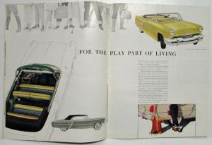 1952 Lincoln Cosmopolitan Capri Sport Coupe Sedan Custom Sales Brochure XL Orig