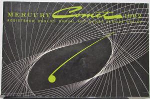 1962 Mercury Comet CANADIAN Owners Manual Original