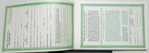 1962 Mercury Comet CANADIAN Owners Manual Original